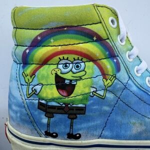 Vans x SpongeBob SquarePants Sneakers Womens 9 Sk8-Hi Skateboarding Ltd Ed Shoes
